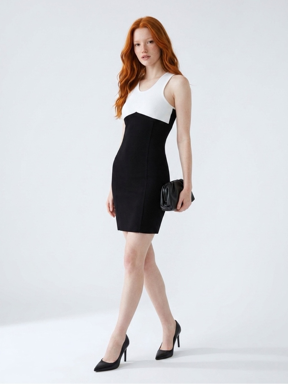 Strella Black & White Bodycon Mini Dress XS